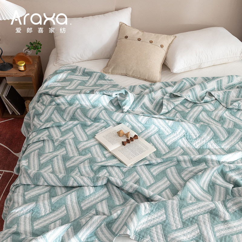 竹棉三层纱布毛巾被夏季空调被可水洗夏凉被竹纤维休闲盖毯午休毯在类目 床上用品, 休闲毯/毛毯/绒毯中 - 来自Buy2taobao.com提供专业的淘宝代购服务