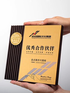 优秀供应商会员单位卡授权卡特许经销商战略合作伙伴牌匾奖杯定制