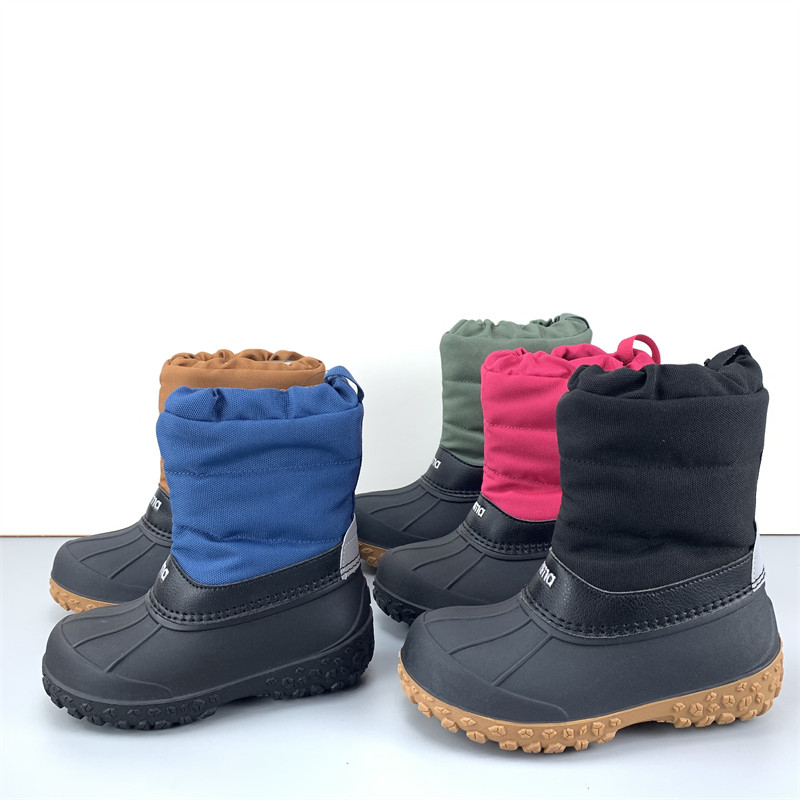 啊圆诚品北欧秋冬季全防水男女童加绒加厚保暖雪地靴极寒加绒棉鞋