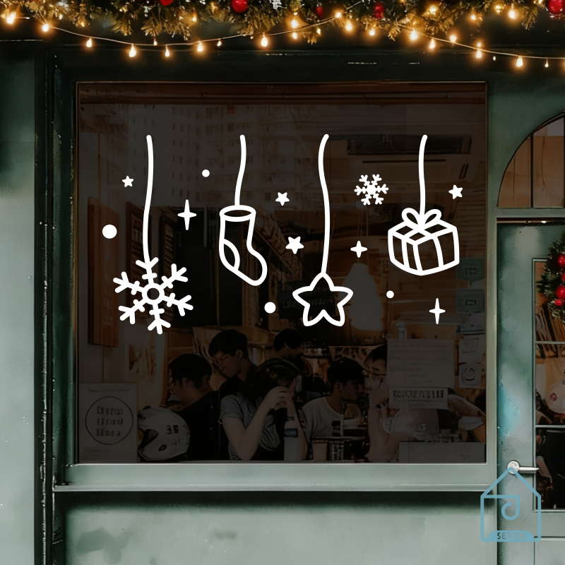 2026过新年挂件小元素贴纸节日氛围布置装饰玻璃门窗防撞装饰贴画