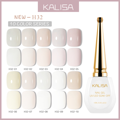 KALISA网红奶油白乳白米白甲油胶