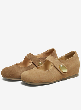 百思图青提慕斯25秋懒人全包勃肯鞋休闲平底浅口女单鞋D3550CQ5