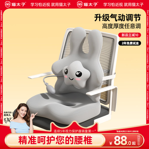 猫太子腰靠垫座椅护腰工位久坐神器办公室椅子靠背垫腰部支撑坐垫