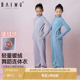 柏屋儿童加绒加厚保暖热身连体服舞蹈服立领女童练功服冬季 舞蹈生
