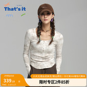 T恤ZLJ24581011 it&BAIWU艺术晕染长袖 周丽君联名系列That