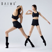 柏屋瑜伽裤 122173009 外穿超薄无感无缝夏高腰提臀运动三分短裤