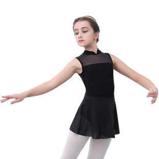 柏屋儿童练功服中式领网纱拼接连体服芭蕾舞蹈形体服11424118
