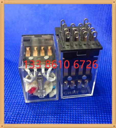 小型 带灯 中间继电器HH54P-L AC220V 110V 36V 24V 12V 6V MY4NJ