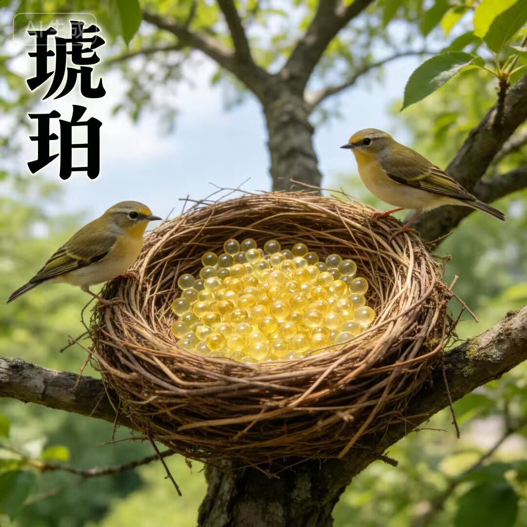 20克俄罗斯琥珀圆珠供佛修曼扎5毫米无孔珠纯天然波罗的海原矿