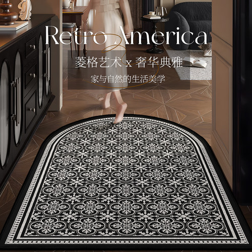 美式复古耐脏防滑免洗入户地垫