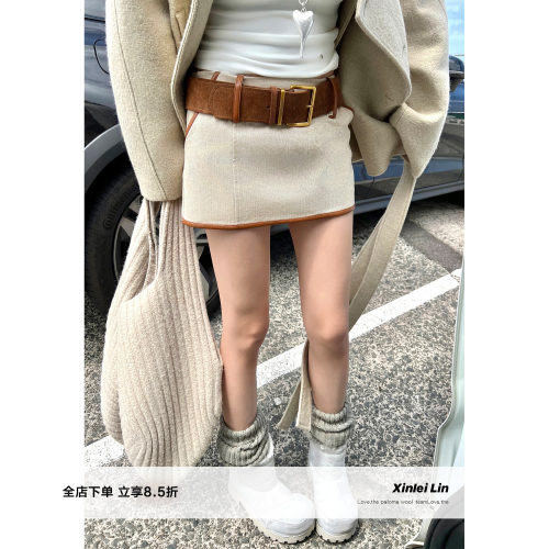 XinleiLin腰带半身裙短裙