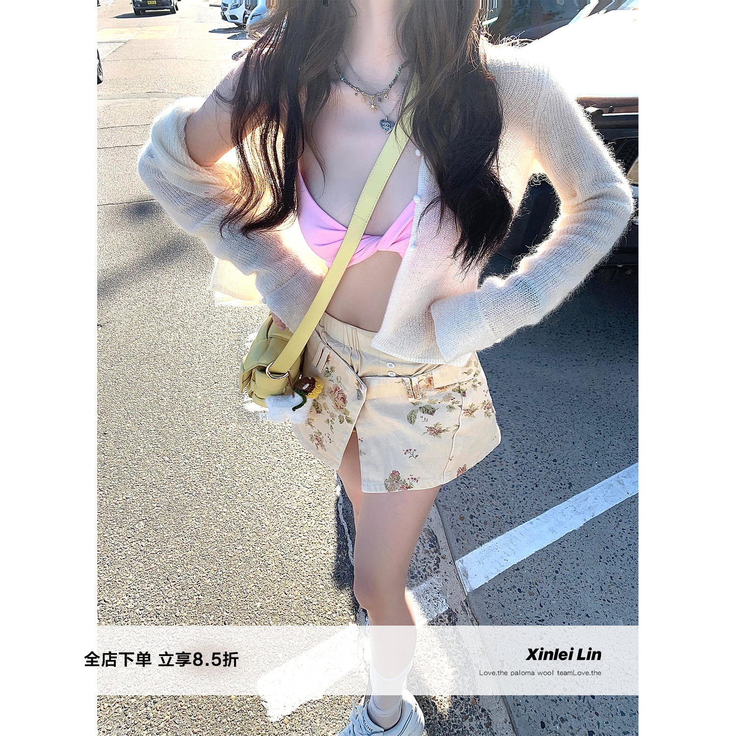 XinleiLin双色裙裤两件套半裙
