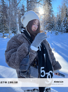 Xinlei Lin “云朵绵绵”m*ncl*r可脱卸两穿羊卷毛90白鸭绒羽绒服