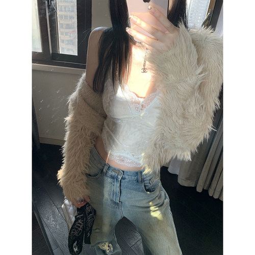 XinleiLin春款丝绒吊带背心