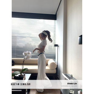 天丝牛仔垂坠柔软阔腿百搭牛仔裤 夏日告白 双色 Lin Xinlei