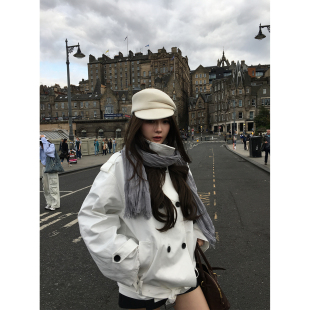 翻领立领短款 利兹画报 风衣夹克外套 Lin Xinlei