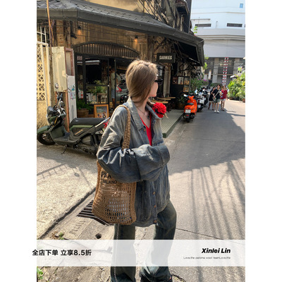 XinleiLin巴家廓形牛仔外套