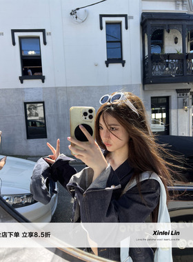 Xinlei Lin“Denim Grils”原色牛仔外套牛仔裤套装三件套春季新