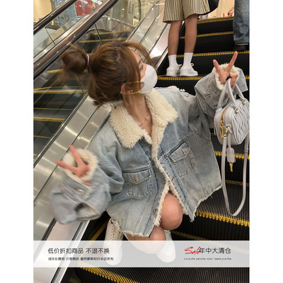 xinleilin细节牛仔外套