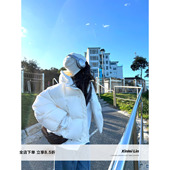 Xinlei 羽绒服 云感蓬松90白鸭绒连帽面包puff短款 Lin 冬日泡芙