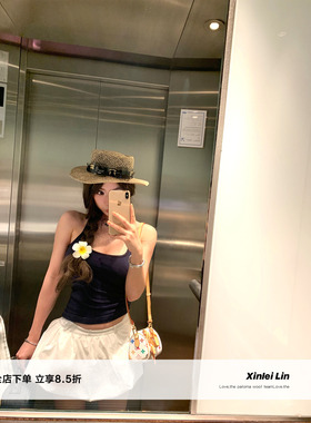 Xinlei Lin “云朵泡芙”少女感花苞蓬蓬短裙半身裙女防走光裤里