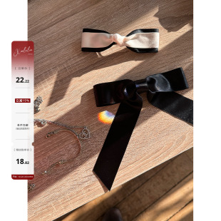 香香 Xinlei 私物 蕾蕾子 复古蝴蝶结发夹 Lin