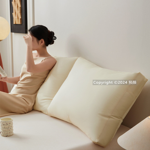 长方形立体床上靠垫套纯棉立方体大号腰靠背套枕可拆洗沙发抱枕罩