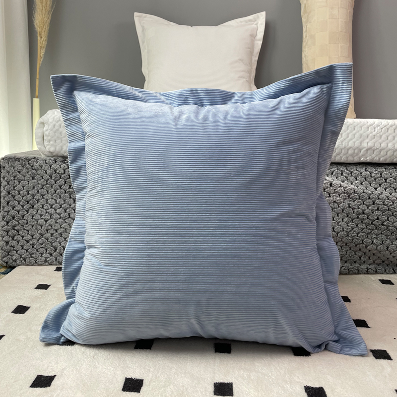 棋盘格绒毛抱枕秋冬沙发靠枕