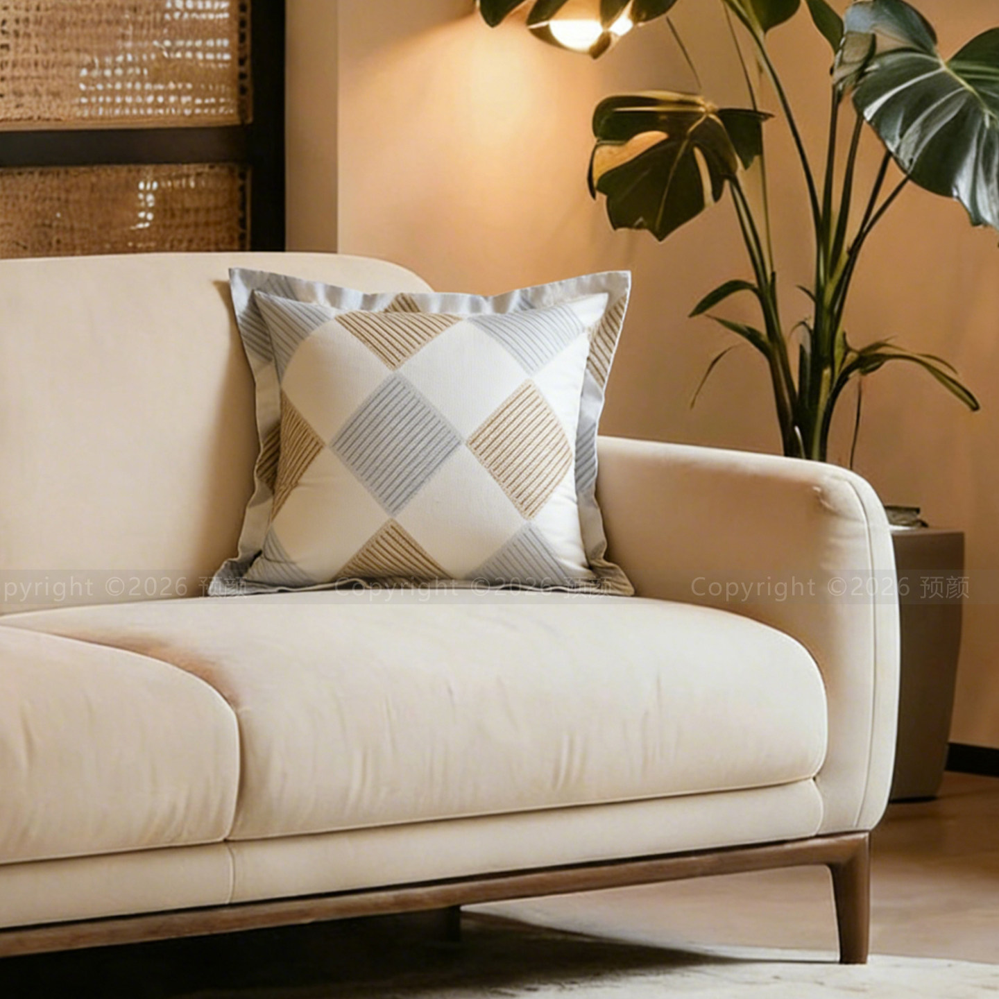 好看的纯棉抱枕套客厅沙发靠垫套40x40清新印花x45床头靠背不含芯