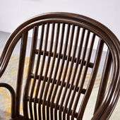天然真藤藤编靠背椅客厅新藤条滕椅老椅藤椅单腾