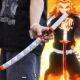 Prop Metal Demon 40cm Slayer Kimetsu Cosplay Katana Yaiba