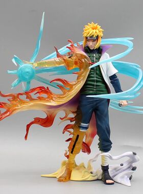 26cm Naruto Figures Namikaze Minato Anime Figures Gk Pvc Sta