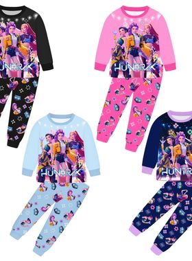 Anime Kpop Demon Hunters Zoey Costume Autumn Pajamas for Chi