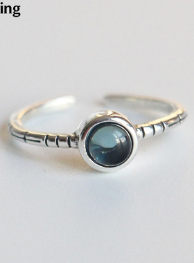 Real Thai Silver Opal Rings Open 100% 925 Sterling Silver Re