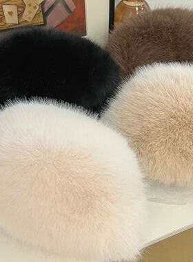 Hot Sale Fur Hat Women Warm Snow Ski Cap Female Faux Fox Fur