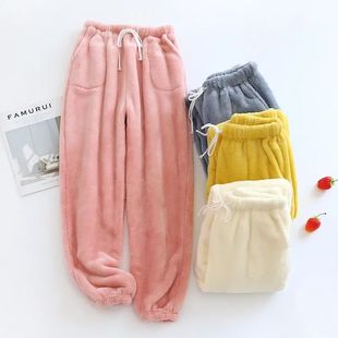 Fall/winter New Style Ladies Flannel Trousers Pajama Pants T