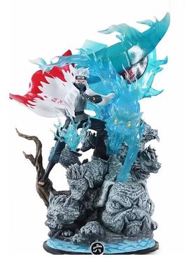 26CM Naruto Anime Figure Hatake Kakashi Statue Figurine Mode