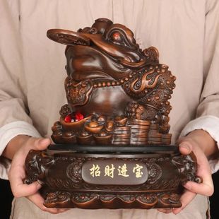 Toad Decoration Resin Fengshui Home Golden Crafts Liv Wealth