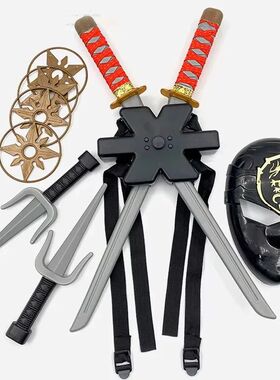 Boys Ninja Costume toys for Kids Japanese Samurai Cosplay To