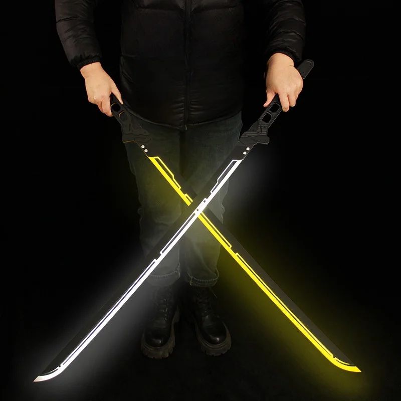 Bright Cyberpunk Katana Acrylic Led Light Sword Knife Anime