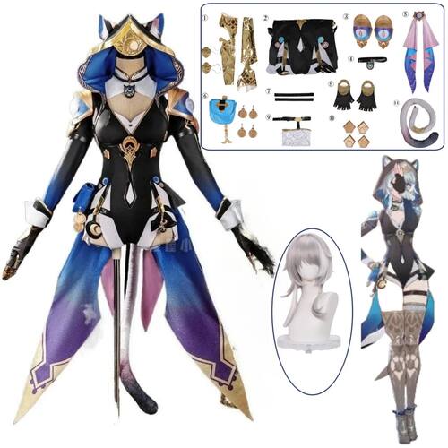 Game Honkai Star Rail Cipher Costume Costume Wig Cosplay Cif
