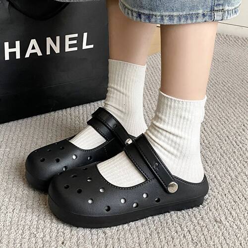 Summer New Women's Mary Jane Slippers EVA Fashion Flat Sole