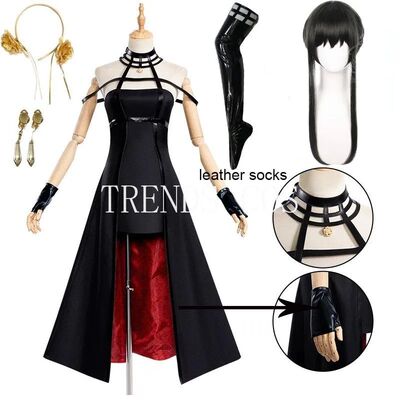 Yor Forger Cosplay costume Headband  Elastic Thigh Stockings