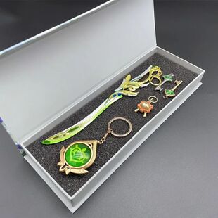 Anime Genshin Impact Figure Weapon Keychain Alhaitham Sword