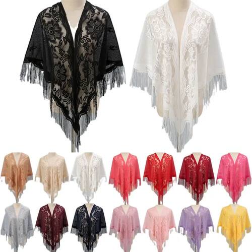Tassel Patchwork V-Neck Cardigans Women Wedding Accessories