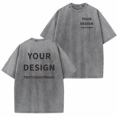 100% Cotton T-shirt Custom Logo Street Trend Short Sleeve T-