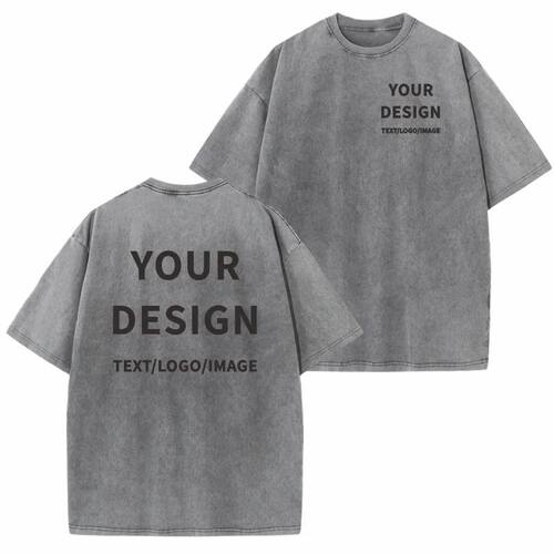 100% Cotton T-shirt Custom Logo Street Trend Short Sleeve T-