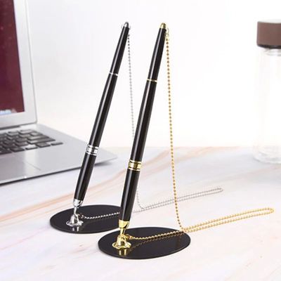 1PCS Black Desk Rope Ballpoint Pen Signature Pen Sticky Desk