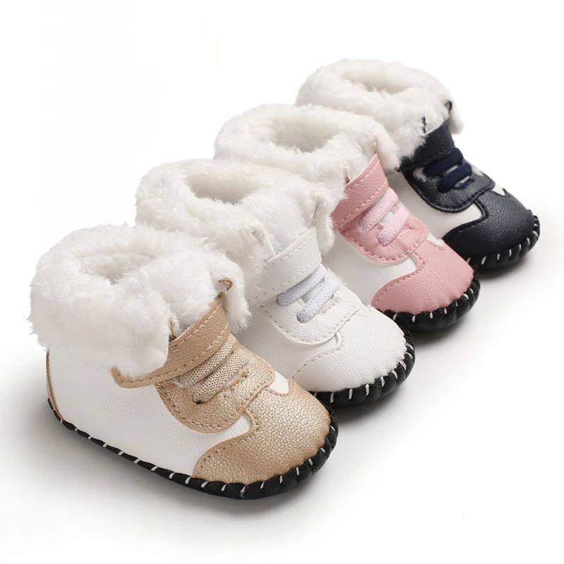 Boys and girls Kawaii cute warm plush boots comfortable brea