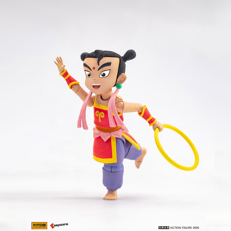 官方正版 央视动画片哪吒传奇 哪吒可动手办人偶1/12模型摆件